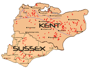 Kent-Sussex-Map